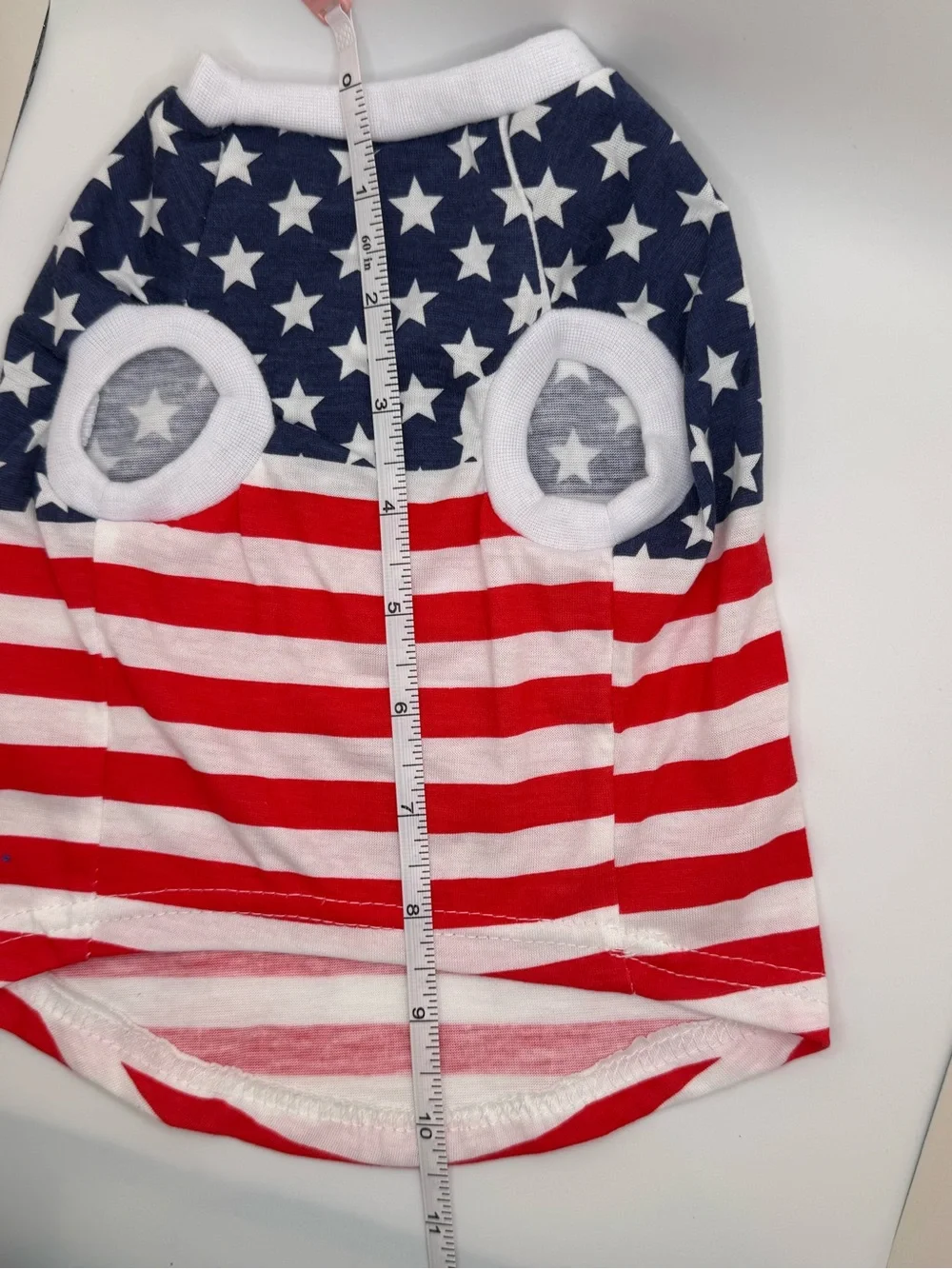Small Dog / Pet Star & Stripe Tee - Red, White & Blue